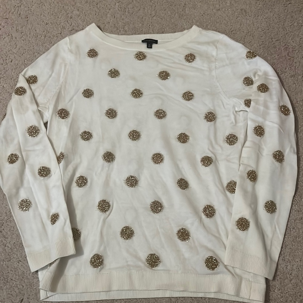 Talbots sweater. Fun for the holidays. Worn once. Excellent condition.